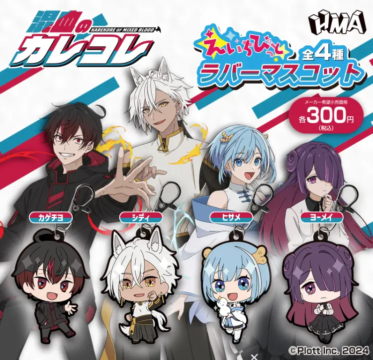 えいちびっと　混血のカレコレ　ラバーマスコット